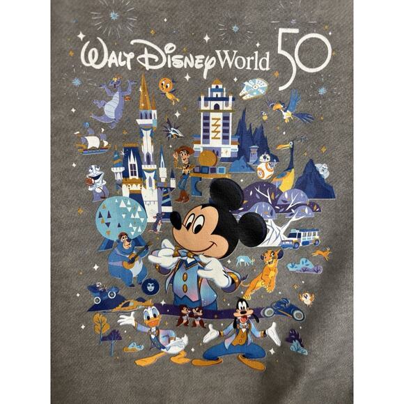 NWOT Walt Disney World 50th Pullover Crewneck Sweatshirt Kids Size XS - Picture 3 of 6